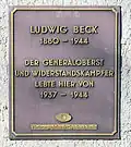 Gedenktafel in Berlin-Lichterfelde, 2009