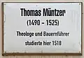 Gedenktafel am Haus Schloßstraße 26, in der Lutherstadt Wittenberg