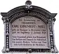 Gedenktafel an der Salzburger Universität in Antiqua