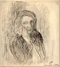 llka Gedő Selbstporträt aus dem Budapester Ghetto, 1944, Nationalgalerie, Budapest