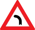 2b: Gefährliche Kurve (Linkskurve)