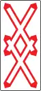 6d: Doppeltes Andreaskreuz als Tafel