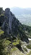 Nordflanke des Gipfels