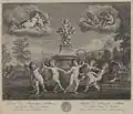 Kupferstich nach Amorettentanz von Francesco Albani