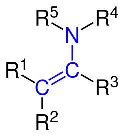 Allgemeine Struktur der Enamine