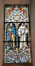 Kirchenfenster, Graf Sizzo (li.) und Graf Everhard