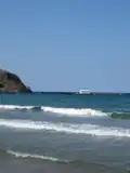 Georgioupoli, Strand und Kapelle Agios Nikolaos