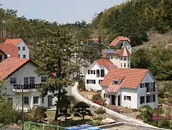 Teilansicht des Dorfes