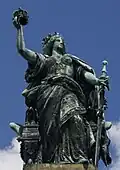Germania-Statue auf dem Niederwalddenkmal, eingeweiht 1883