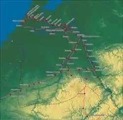 Der Abschnitt von Bavay bis Tongeren der Römerstraße Boulogne–Köln im Gebiet der Region Wallonien