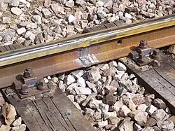 Geschweißter Schienenstoß