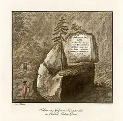 1790: Darstellung nach einer Vorlage von Ludwig Hess