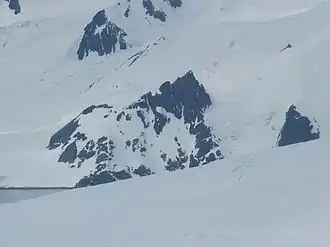 Blick vom Kuzman Knoll auf den Ghiaurov&nbsp;Peak
