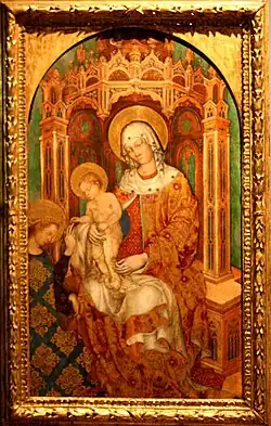 Michele Giambono, Mystische Vermählung der heiligen Katharina (um 1430).