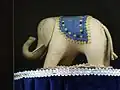Elefäntle (Elefant als Nadelkissen von 1880 – erstes Stofftier von Margarete Steiff)