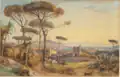 Giacinto Gigante: Blick auf die Bucht von Neapel von Norden (1844)