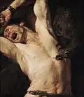 Prometheus mit dem Adler auf einem Gemälde von Gioacchino Assereto, vor 1649. Musée de la Chartreuse, Douai