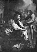 Maria Magdalena am Grab Christi und zwei Engel, 1627, Pistoia, Sammlung Bigongiari