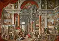 Gemäldegalerie mit Ansichten des zeitgenössischen Roms (1757)