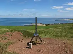 Gipfelkreuz des Pinneberges auf der Nordseeinsel Helgoland