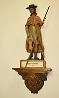 Hl. Rochus mit Hund in der Wallfahrtskirche Mariä Himmelfahrt (Girsterklause) (Luxemburg)