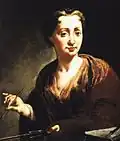 Giulia Lama: Selbstporträt, um 1725, Öl auf Leinwand, 73,0 × 60,5 cm, Uffizien, Florenz