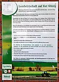 Informationstafel zum Biohof aus dem Jahr 2010
