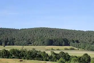 Der Glasberg von Huckelheim gesehen