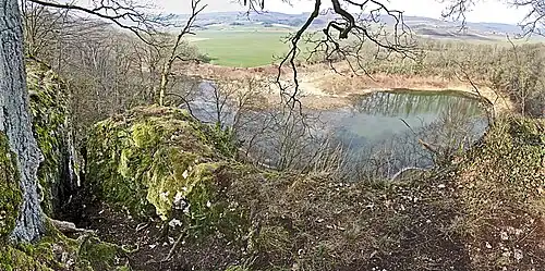 Ostteil des Sees mit Abrissspalten