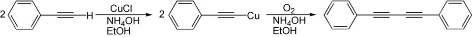 Synthese eines Diins