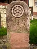 Grenz- und Gleitstein in Sörgenloch (Rheinhessen) von 1714