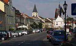 Auf dem Stadtplatz befand sich die stadtseitige Endstelle