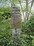 Gedenkstein vor dem ehemaligen Wohnhaus in Stuttgart-Rohr