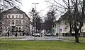 Blick von der Berliner Straße nach Osten in die Goethe-Allee (2025)
