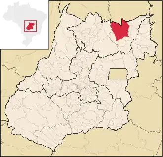 Lage von Cavalcante in Goiás