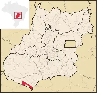 Lage von Itajá (Goiás)