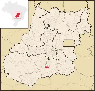 Lage von Joviânia in Goiás