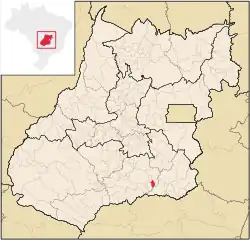 Lage von Marzagão in Goiás