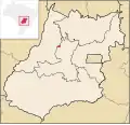 Lage von Nova América in Goiás