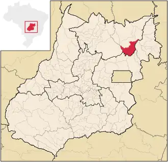 Lage von São João d’Aliança in Goiás
