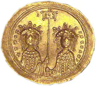 Goldhistamenon von Zoe und Theodora III. 1042