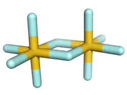 Strukturformel von Gold(V)-fluorid