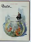 Cartoon aus den USA: „Goldfishing“ (1914)