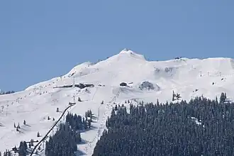 Das Skigebiet Golm mit dem Golmer Joch