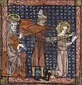 Enthauptung des Gordianus, Darstellung aus Frankreich, 14.&nbsp;Jahrhundert