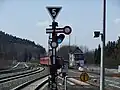 Westliche Ausfahrt: rechts nach Hildesheim, links nach Seesen