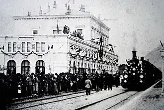 Der Eröffnungszug in Bellinzona