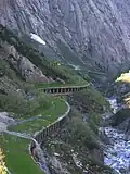 Die Nordrampe mit der Schöllenenschlucht