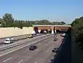 Gouwe-aquaduct aus Fahrtrichtung Den Haag