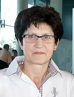 Grażyna Rabsztyn (hier im Jahr 2012) belegte Rang&nbsp;acht – später eroberte sie den&nbsp;Weltrekord